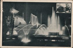 First Singing Fountain in Prague, 1932 Postcard