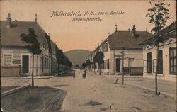 Mollersdorf, Lower Austria, Mauerhoferstrasse Street View Postcard