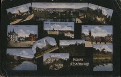 Turnov, Český ráj, Czech Republic - Multiview Postcard Postcard