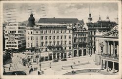 Brno, Czechoslovakia, street scene, 1934 Postcard Postcard Postcard