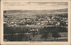 Hranice na Moravě, Czechoslovakia, Town View Postcard