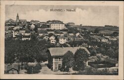 Bílovec - Nádraží, Czechoslovakia, Vintage Postcard Postcard