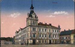 Choceň Town Hall, Bohemia, Czech Republic Postcard