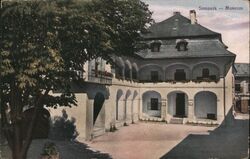 Šumperk Museum Courtyard, Vintage Postcard Czechoslovakia Postcard Postcard Postcard