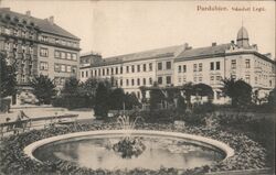 Pardubice. Náměstí Legíí Fountain and Buildings Czechoslovakia Postcard Postcard Postcard