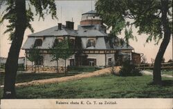 Raisova Cabin of the Czech Tourist Club in Zvíčin Czechoslovakia Postcard Postcard Postcard