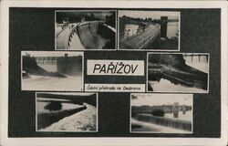 Parižov Dam on the Doubrava River, Czechoslovakia Postcard