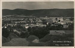 Veverska Bítýška, Czechoslovakia Town View Veverská Bítýška, Czechoslovakia Postcard Postcard Postcard