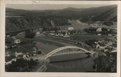 Štěchovice, Czechoslovakia - Bridge Over River Postcard Postcard Postcard