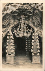 Sedlec Ossuary Bone Church Chandelier, Kutná Hora Czechoslovakia Postcard Postcard Postcard