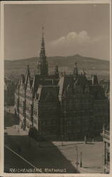 Reichenberg Rathaus City Hall Liberec Czech Republic Czechoslovakia Postcard Postcard Postcard