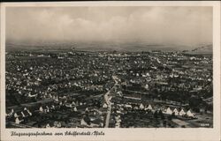 1930s Aerial View of Schifferstadt, Pfalz, Germany Postcard Postcard Postcard