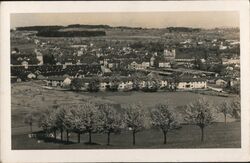 Steyr, Austria, Bird's-Eye View Postcard