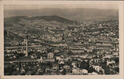 Panoramic View of Ústí nad Labem, Czechoslovakia Postcard Postcard Postcard