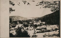 Winter View of Spindleruv Mlyn, Czech Republic Postcard