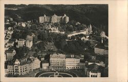 Karlovy Vary, Czech Republic - Aerial View Czechoslovakia Postcard Postcard Postcard