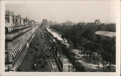 Tuileries Garden, Rue de Rivoli, Paris France Postcard Postcard Postcard