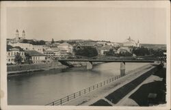 Uzhorod, Bridge over the Uzh River Postcard