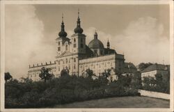 Svatý Kopeček u Olomouce Church and Monastery Czechoslovakia Postcard Postcard Postcard