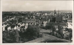 Pardubice, Czechoslovakia, View From The Heights Postcard Postcard Postcard