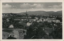 Frydek, Czechoslovakia - Panoramic City View Postcard Postcard Postcard