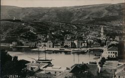 Vintage View of Jelsa, Hvar, Croatia Postcard