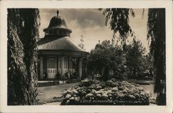 Gazebo in Spa Park, Poděbrady, Czechoslovakia Postcard Postcard Postcard