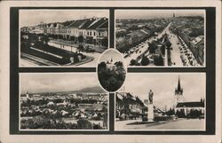 Prešov, Slovakia - Four View Postcard Eastern Europe Postcard Postcard Postcard