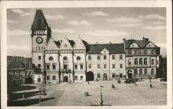 Town Hall in Tábor, Czech Republic Czechoslovakia Postcard Postcard Postcard