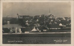 Žirovnice from the East, 1927 Czechoslovakia Postcard Postcard Postcard