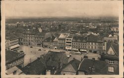 Kolín, Czechoslovakia, View from Above Postcard Postcard Postcard