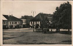 Netolice, Czechoslovakia, Market Square Fountain Postcard Postcard Postcard