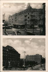 Gleiwitz, Germany - Two Street Views Postcard