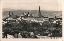 Olomouc, Czechoslovakia, Panoramic View Postcard Postcard Postcard