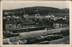 Rakovník Train Station, Czechoslovakia Postcard Postcard Postcard