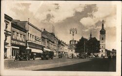 Mlada Boleslav Staromestske namesti Czechoslovakia Postcard