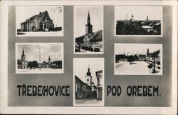 Six View Třebechovice pod Orebem Czechoslovakia Postcard Postcard Postcard