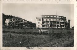 Grandhotel Klic and Pension Praha, Teplice, Czechoslovakia Postcard