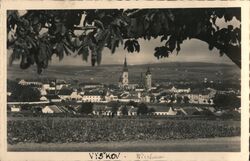 Vyškov, Czechoslovakia - City View Postcard Postcard Postcard