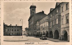 Frenstat Town Square, Czechoslovakia Frenstat pod Radhostem, CZ Postcard Postcard Postcard