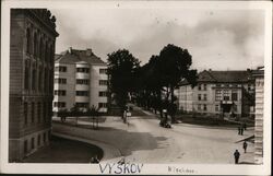 Vyškov, Czech Republic - Street View Czechoslovakia Postcard Postcard Postcard