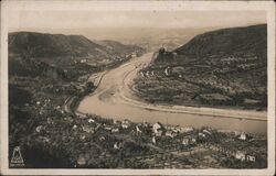 Elbe Valley Between Aussig and Wannow, Bohemia Czechoslovakia Postcard Postcard Postcard