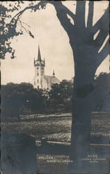 Church of St. James, Polička, Czechoslovakia Postcard