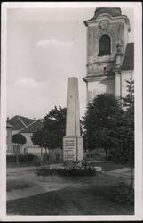 Chroustovice War Memorial, Czechoslovakia Postcard Postcard Postcard