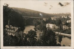 Tábor, CZ - Bridge over the Lužnice River Postcard