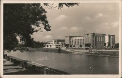 Sokolovna & City Baths, Hradec Králové, Czechoslovakia Postcard