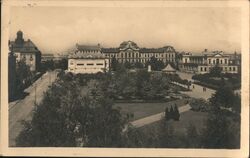 Mladá Boleslav, Czechoslovakia - View of City Square Postcard