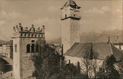 Poprad, Slovakia - Church and Bell Tower Postcard