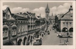 Dvůr Králové nad Labem, Czechoslovakia - Street View Postcard Postcard Postcard