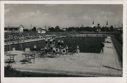 Litovel Swimming Pool Czechoslovakia Postcard Postcard Postcard